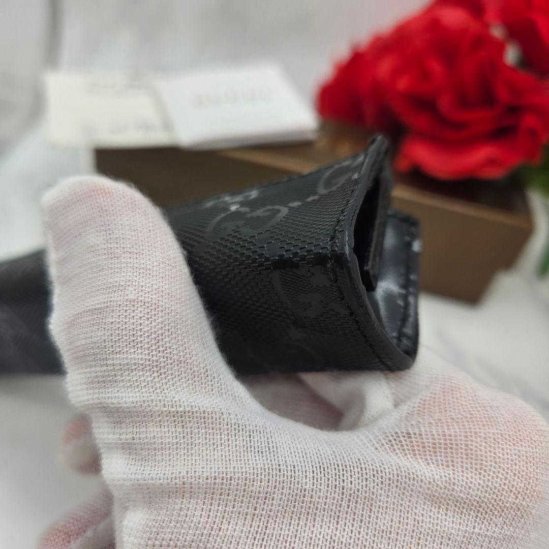【未使用に近い】 GUCCI ペンケース 筆箱 GG インプリメ ブラック