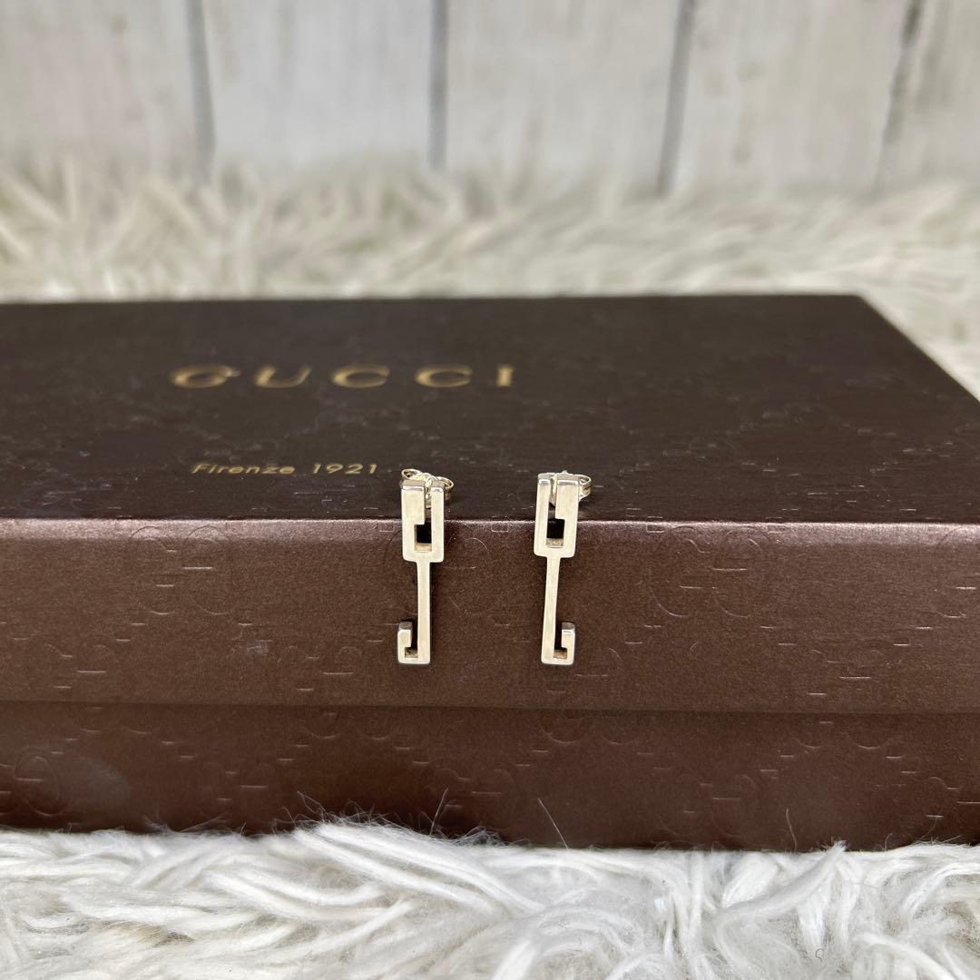 GUCCI Gロゴ　グッチ ピアス SV925 シルバー ピアス　G