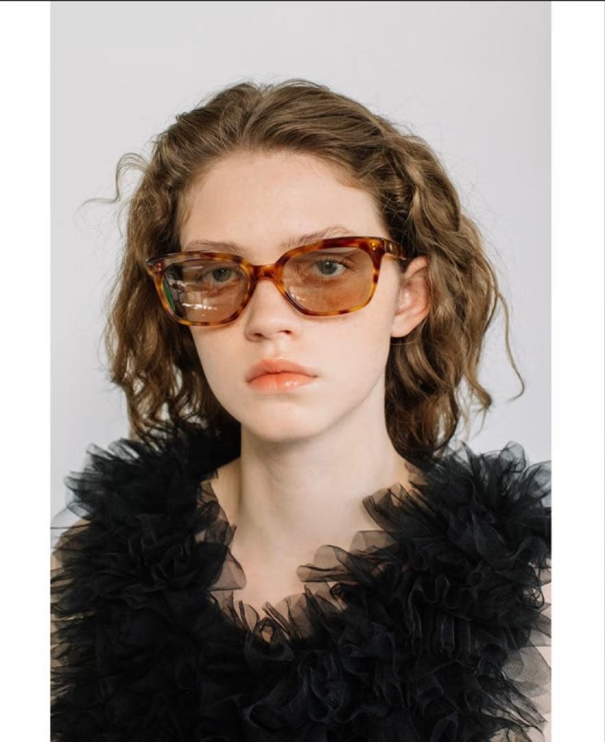 新品未使用！wcj 猫耳付きサングラス　ベッコウ柄　ブラウン