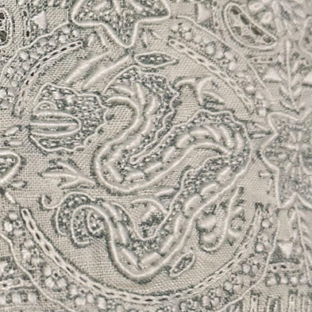 スワトウ　鳳凰　龍　刺繍　長期保管未使用