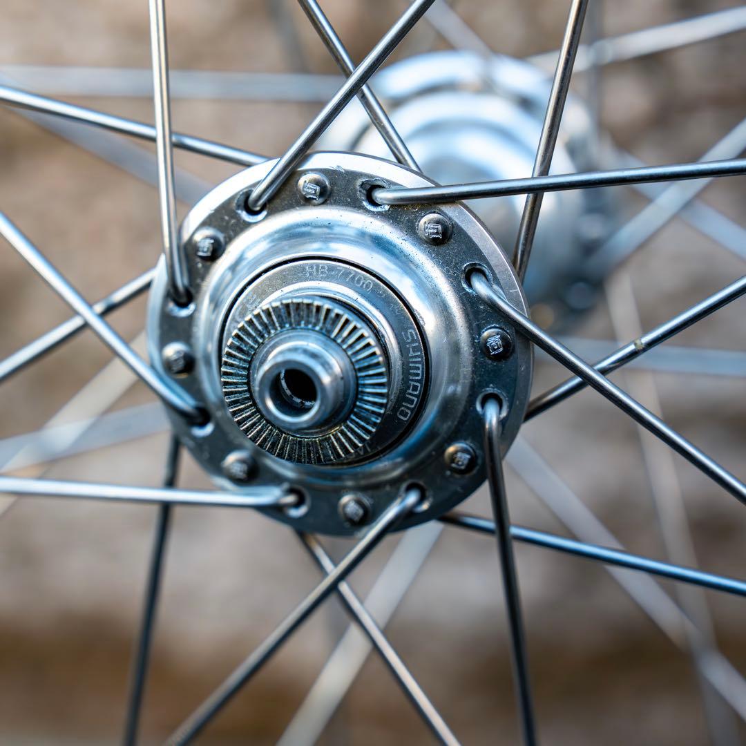 シマノ7700Duraace×アンブロッシオ evolution前後ホイール