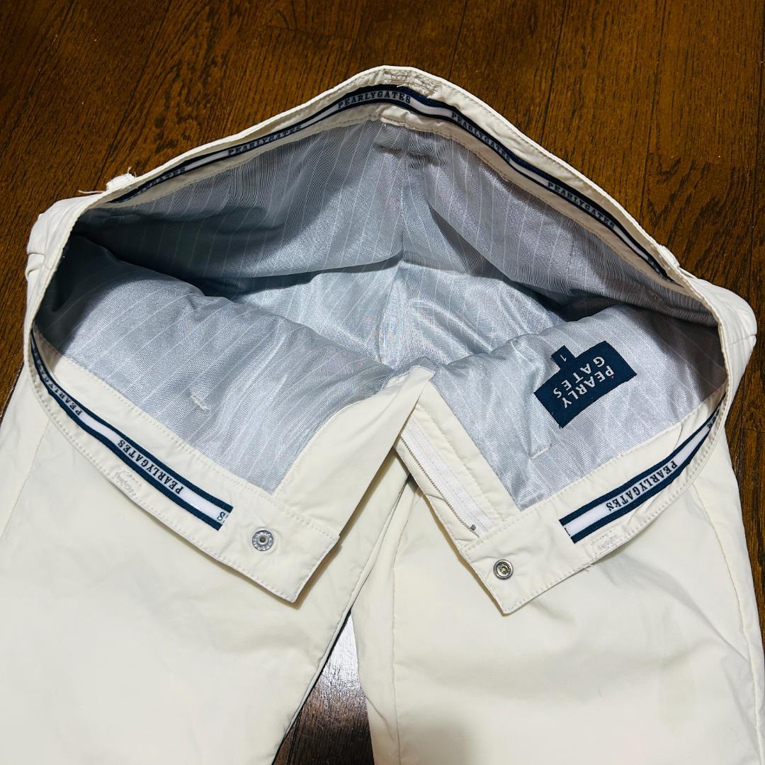 美 PEARLY GATES パーリーゲイツ 中綿パンツ オフホワイト 1(M)