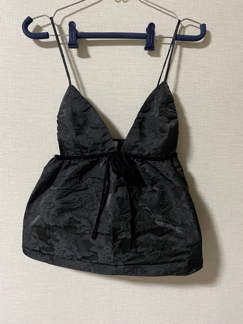 トップス GANNI Botanical Jacquard Strap Top