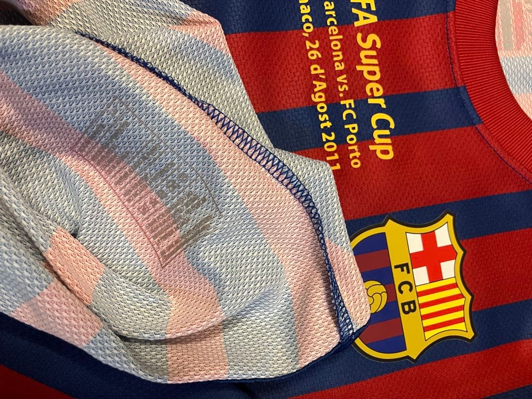 支給品バルセロナメッシユニフォーム　アルゼンチン代表　スーパーカップ決勝2011