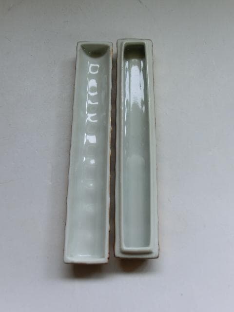 香合■金彩 横笛香合 芳瓦 桐共箱 お茶道具 古美術 時代物 骨董品■