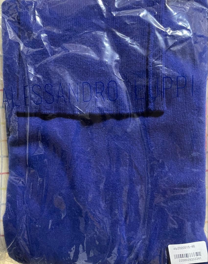 【未使用品】ALESSANDRO LUPPIウールカシミヤタートルネックニット