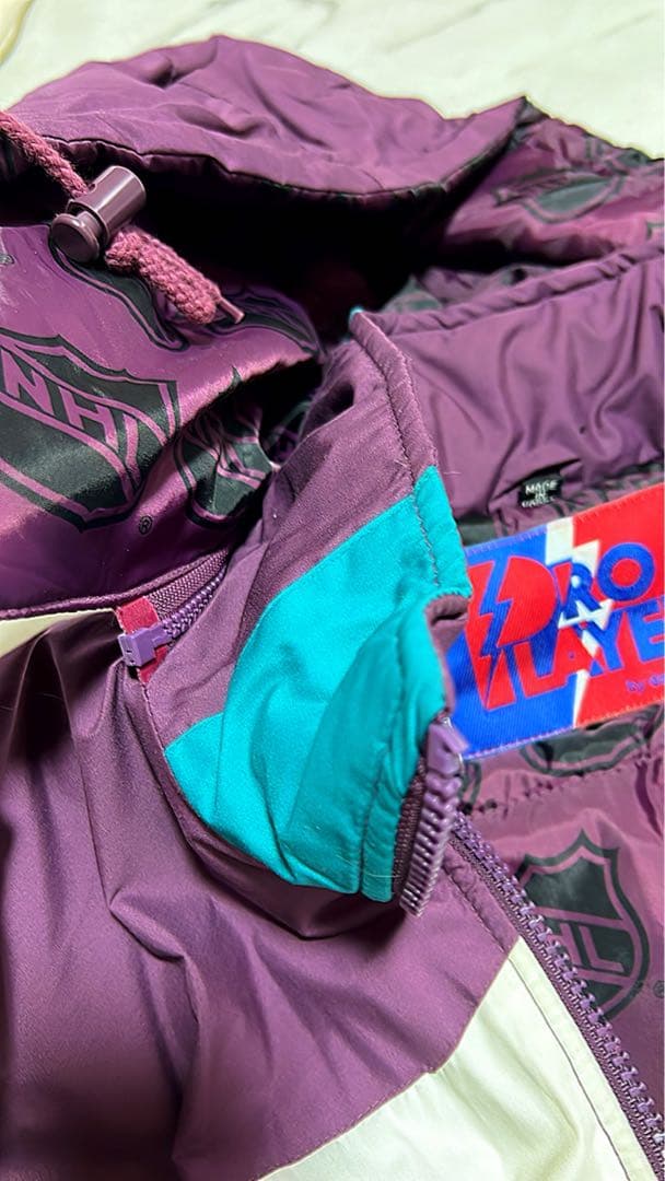 レア希少M☆90sNFL マイティーダックス両面刺繍ナイロンジャケット古着