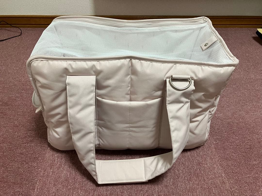 ジェラートピケ　メッシュ上部 キャリーバッグ