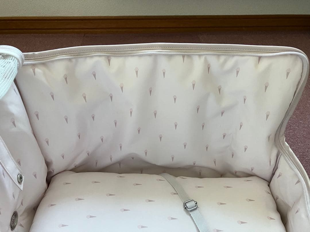 ジェラートピケ　メッシュ上部 キャリーバッグ