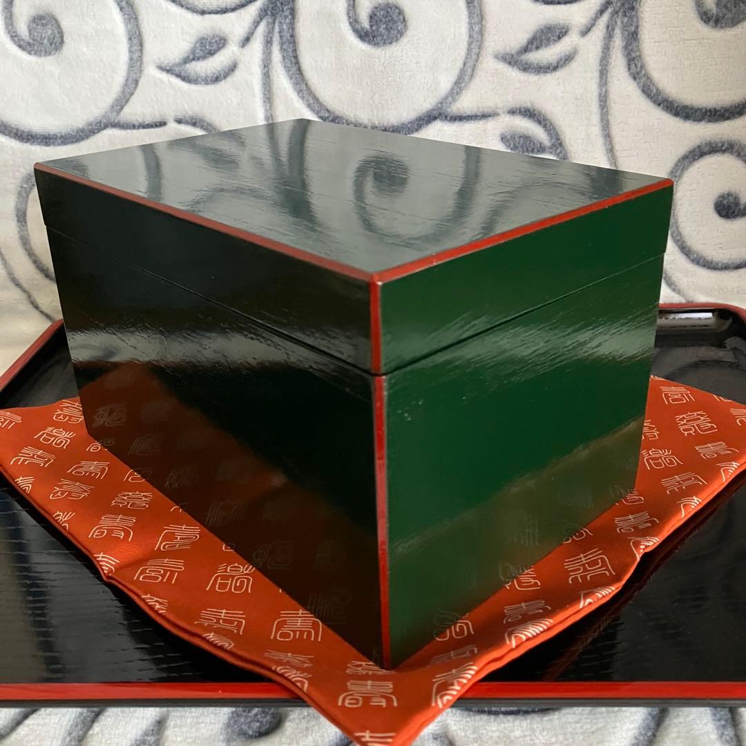 お値下げ 新品未使用 茶道具 青漆爪紅茶箱