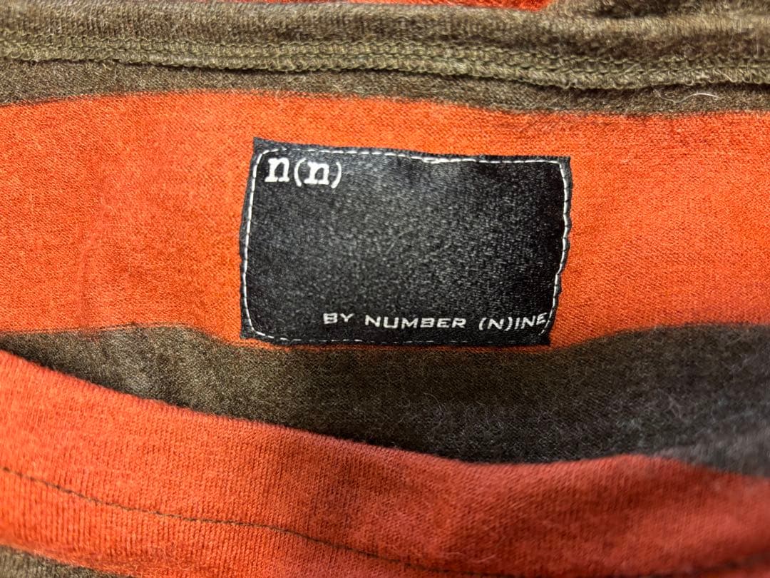 NUMBER (N)INE 長袖ニットオレンジ・グレー