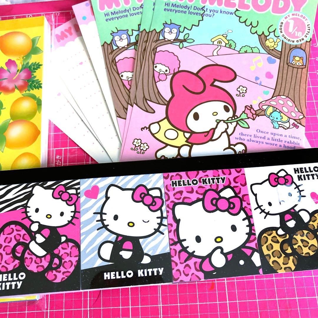 Hello Kitty　サンリオハイビスカス　メモ帳　平成レトロ　レア★