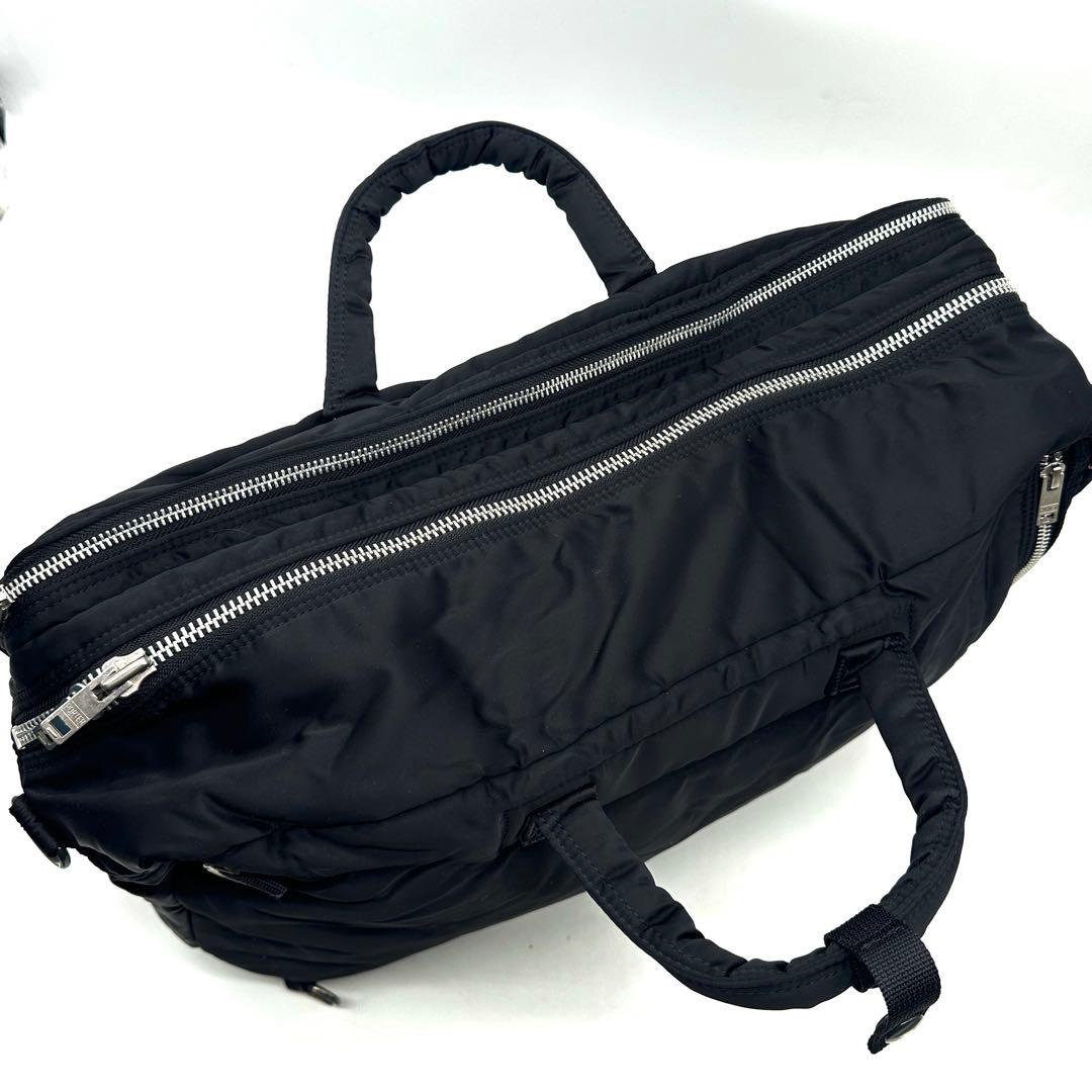 【近年モデル】ポーター タンカー 3way ビジネスバッグ リュック 2層式 黒