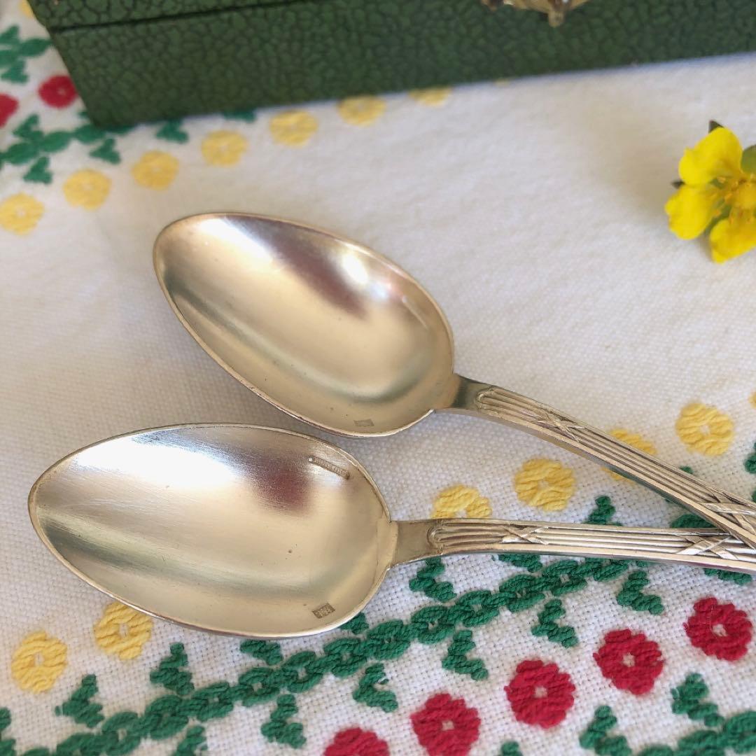 フランスアンティーク　箱付スプーン　6本セット　フランスアンティークカトラリー
