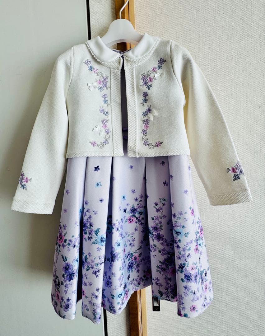 いーちゃん CHOPINジャケット付き花柄ドレス 2点セット120