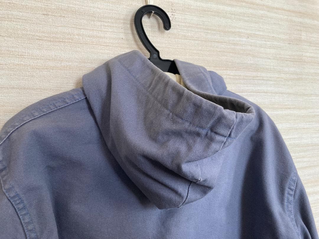 古着 carharttカーハート 90sダック地パーカー JR108 L 水色