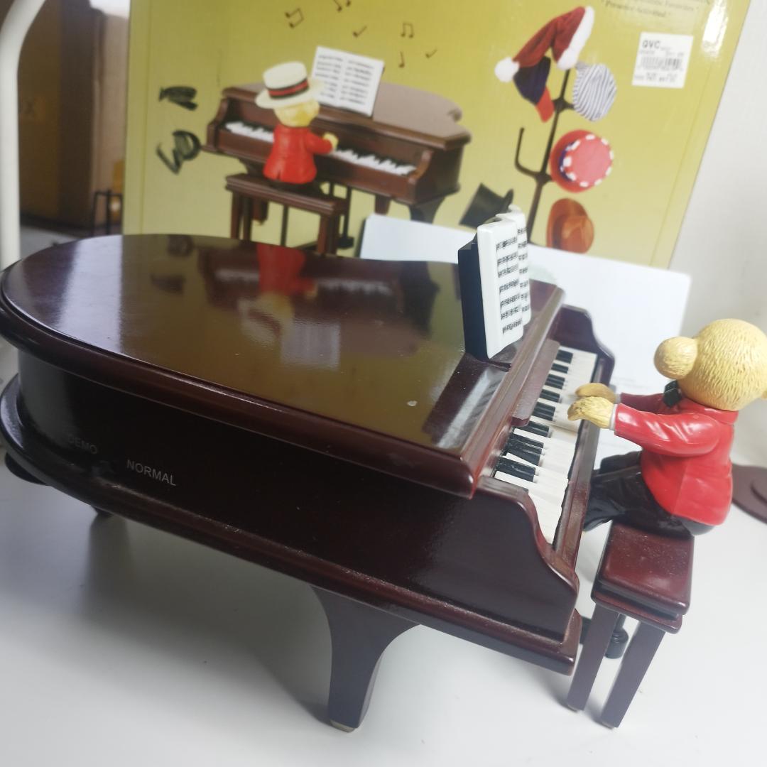 ミスタークリスマス テディベア ピアノ オルゴール 美品 日本未発売 IZ8Z