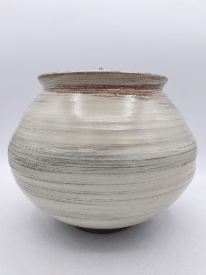 c865 水指 韓国 人間国宝 釜谷陶房 甲相浩 木箱 茶道具 古物