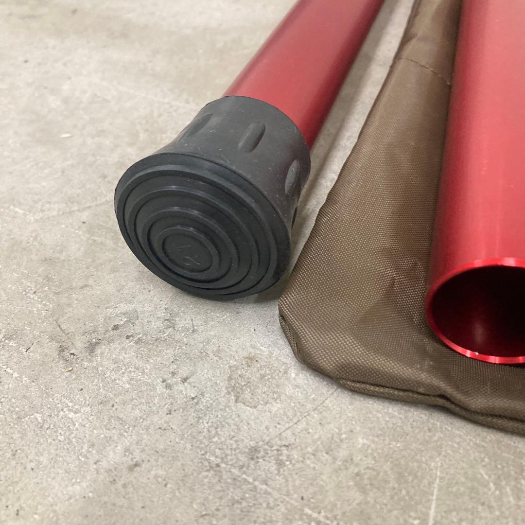 使用1回　スノーピーク　ウイングポール　レッド　280 2本セット　TP-001