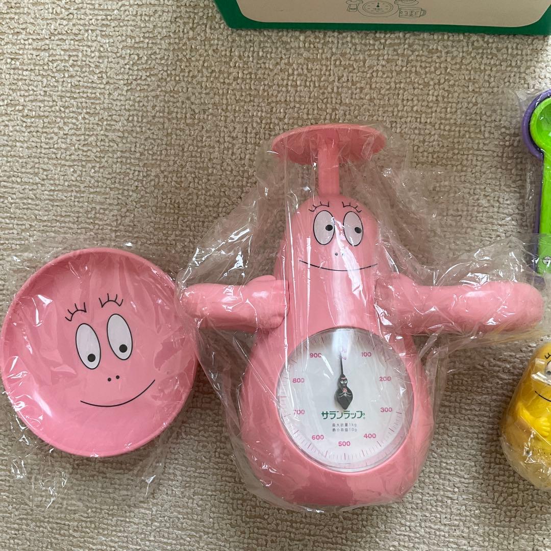 はかってはかってエンジョイクッキング　はかるバーバパパはかり　サランラップ非売品