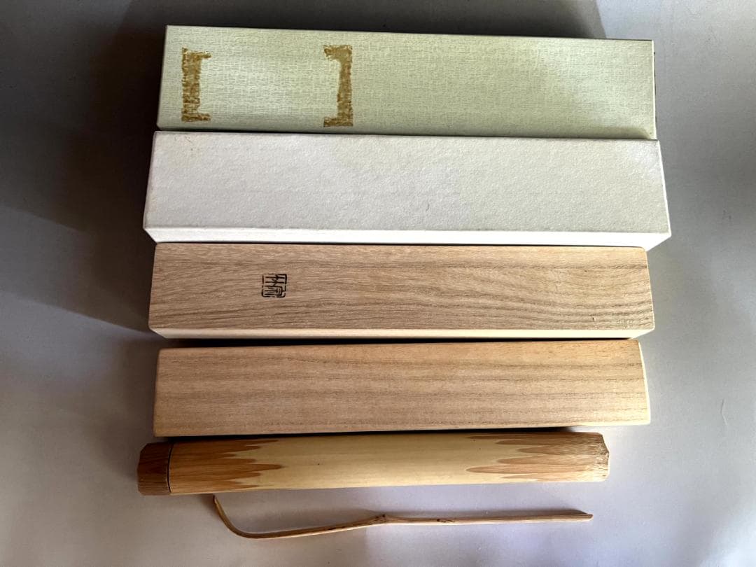 茶杓■丸撓め直腰、山部公？前大徳朴？宗秦系？お茶道具 竹製 時代物 骨董品■