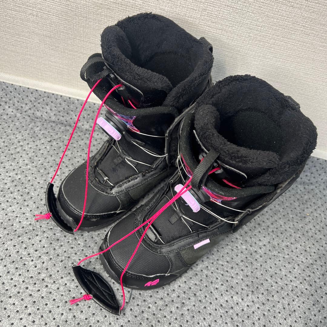 希少サイズ レディース キッズ 22cm K2 MINK BOA スノボ ブーツ