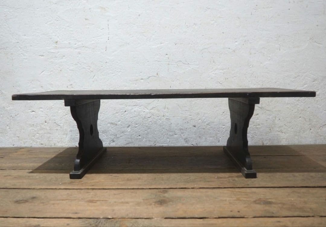 1406 杉のローテーブル　文机　陳列台　古家具　古道具　レトロ　アンティーク