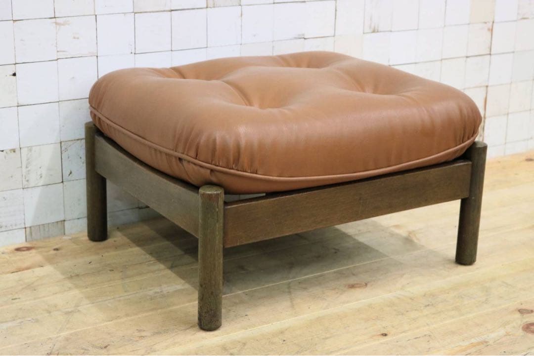 GMIO43◯maruni / 孔雀マルニ オットマン フットスツール 足置き