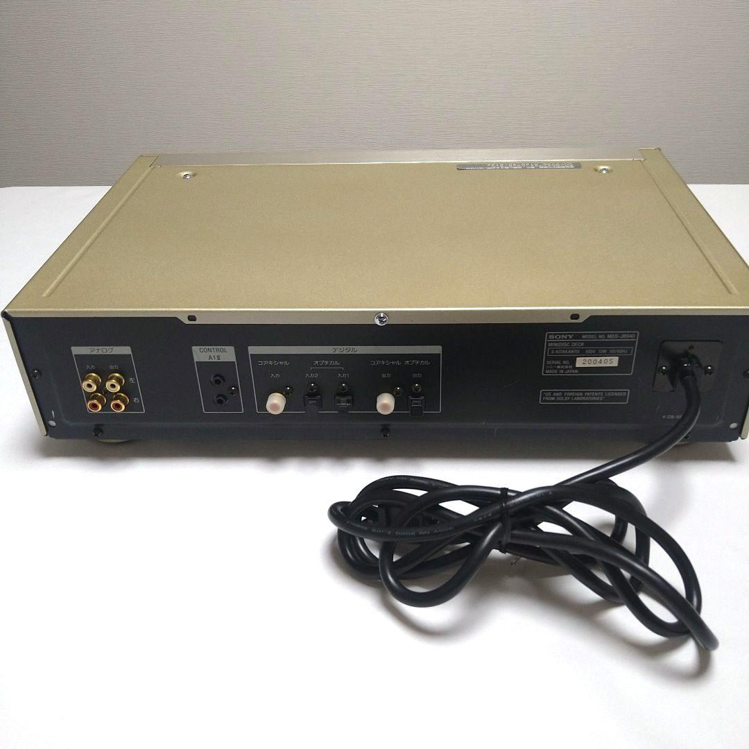 SONY MDデッキ MDS-JB940 動作美品　取説・汎用リモコン付き