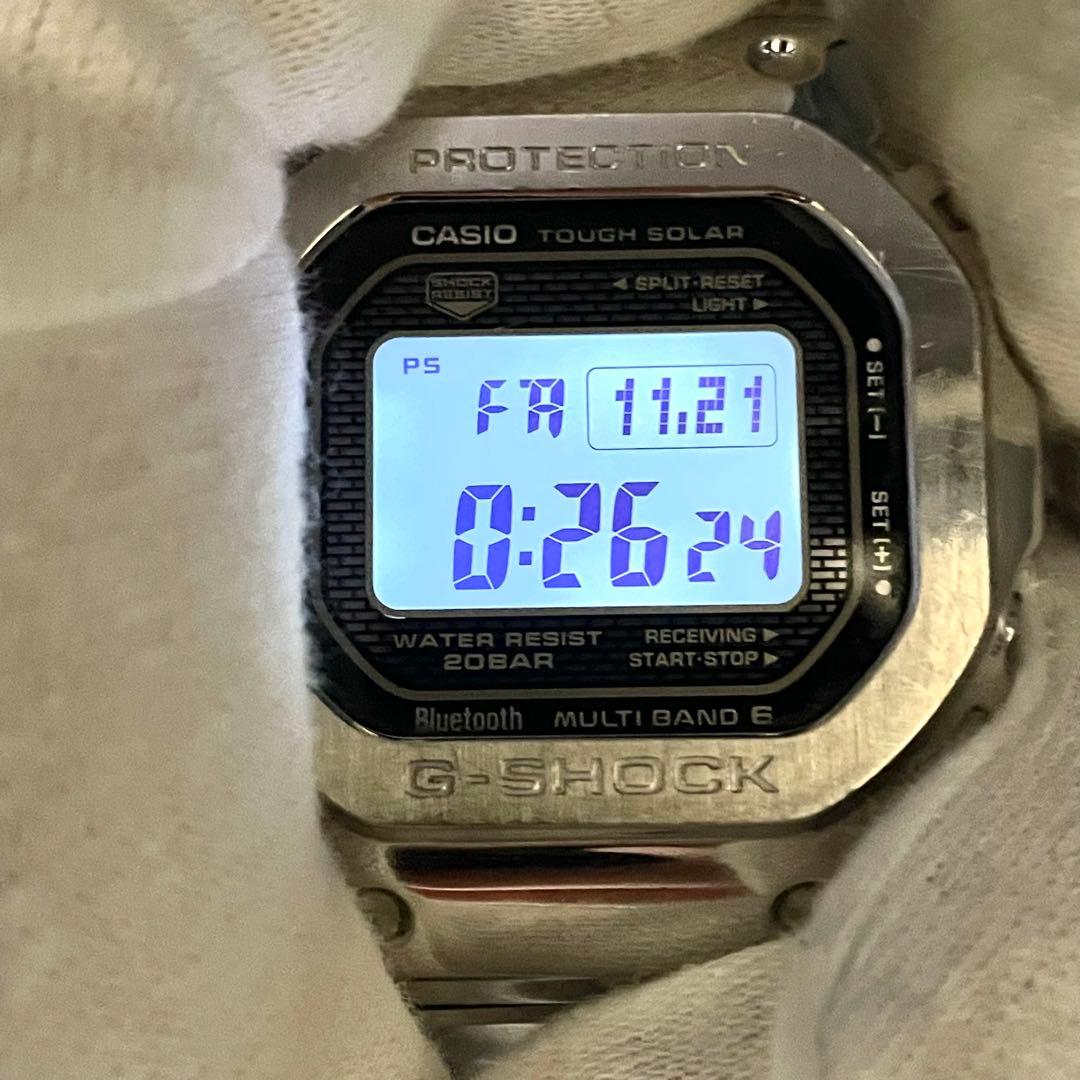 G-SHOCK 腕時計 フルメタル シルバー GMW-B5000D-1JF