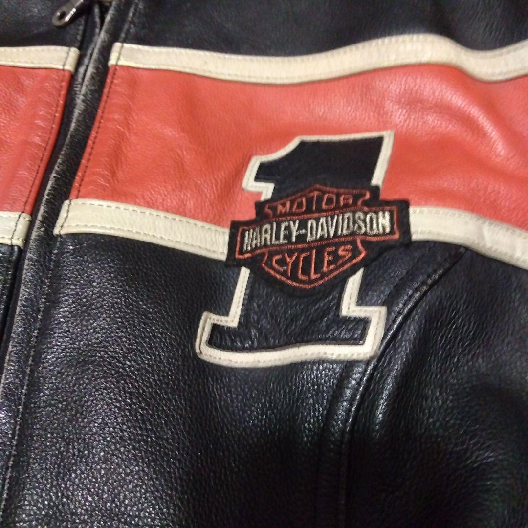 Ｌ ハーレーダビッドソン VICTORY LANE ライダースジャケット