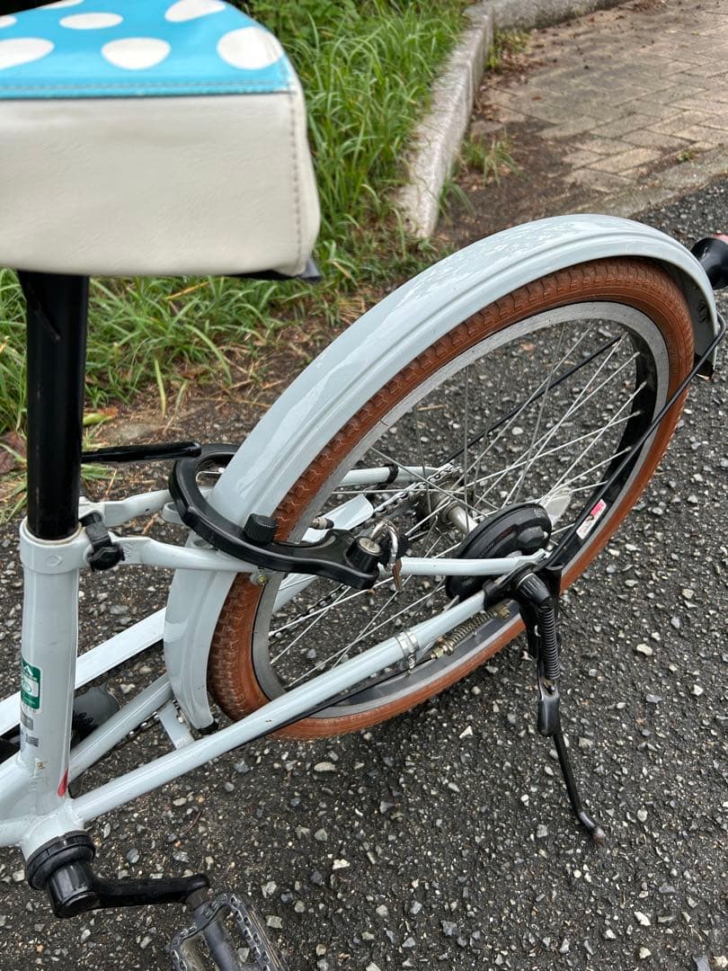 ★引取限定★ bikke j 子供用自転車 ホワイト フロントバスケット付き