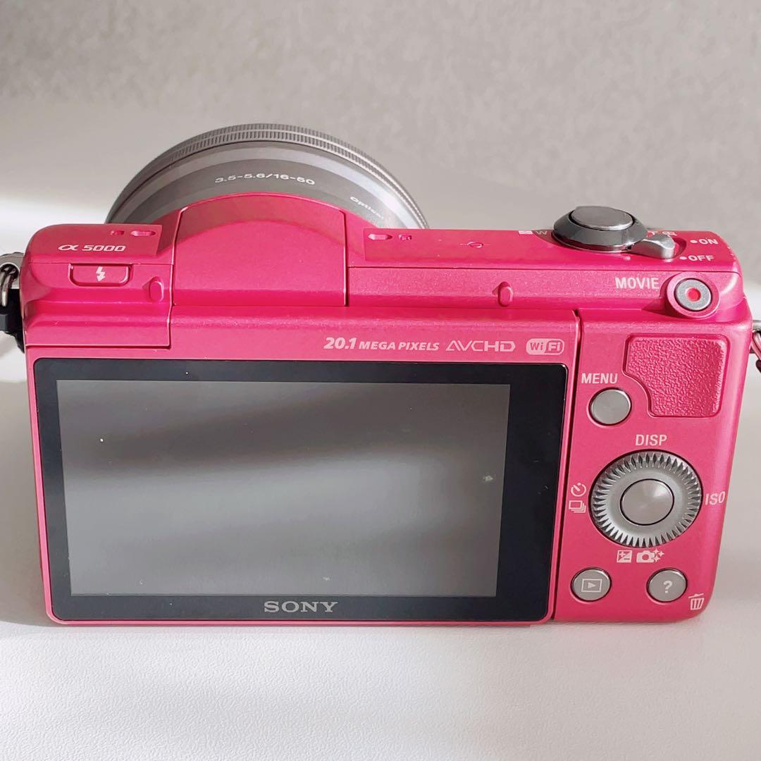 SONY α5000 ILCE-5000 パワーズームレンズキット ピンク