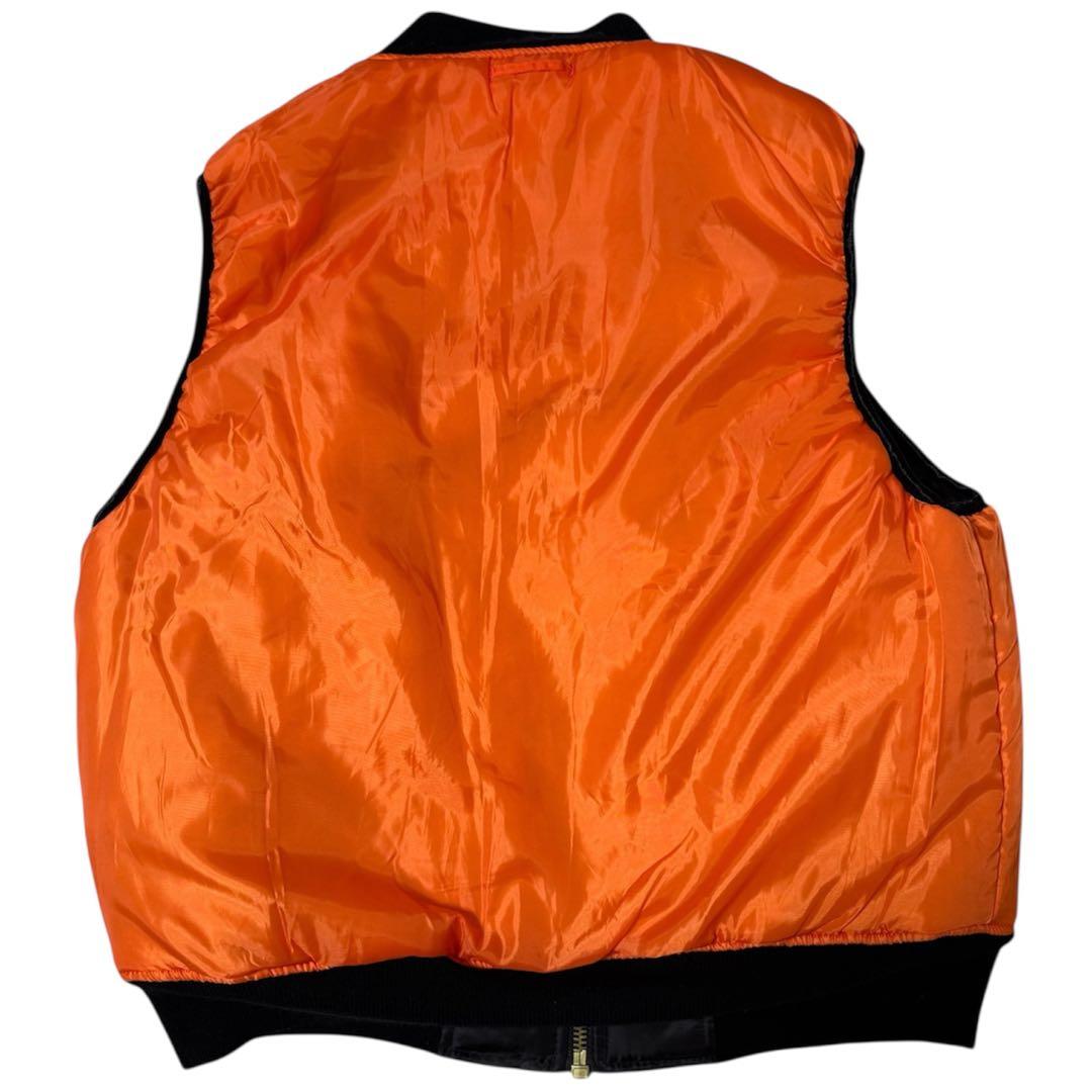 トップス thrifty look MA-1 reversible VEST