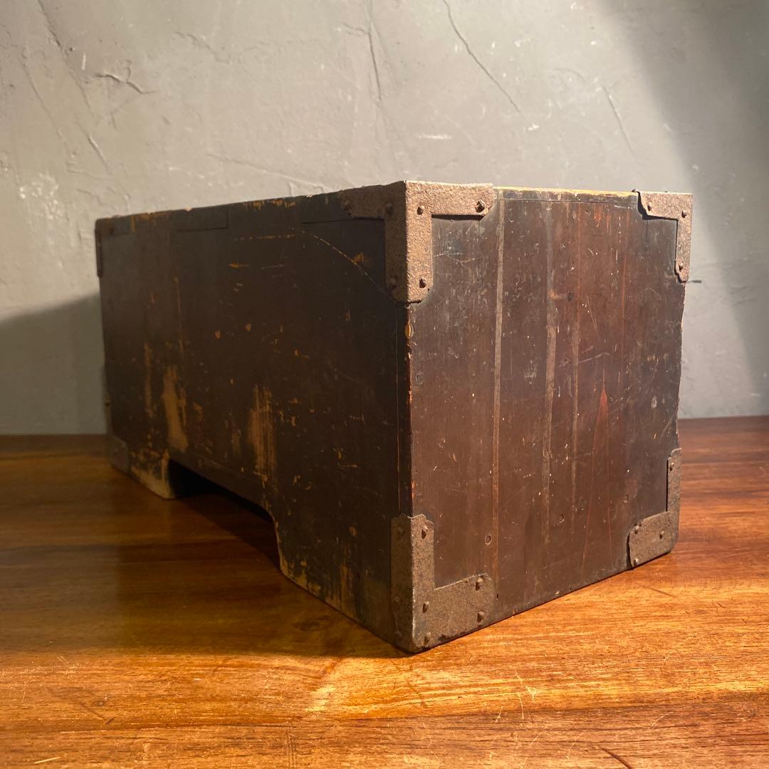 時代物 銭函 骨董品 船箪笥 古道具 小引き出し 古民家 幕末明治 アンティーク