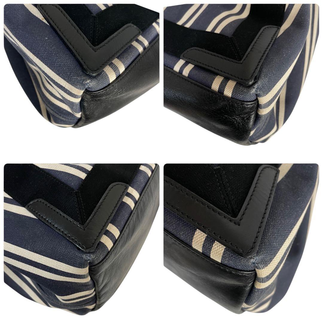 バレンシアガ トートバッグ ネイビーカバス キャンバス A4 ネイビー大容量