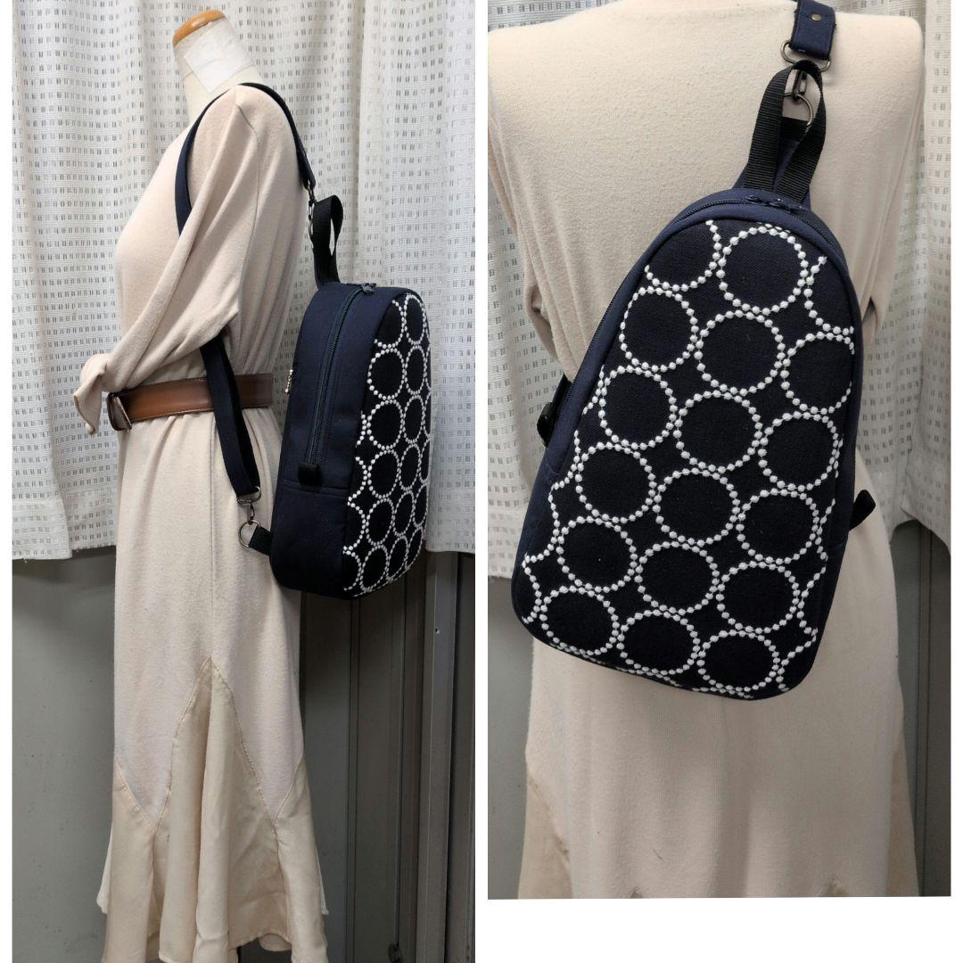 ミナペルホネン　ハンドメイド バッグ ワンショルダー タンバリン リュック