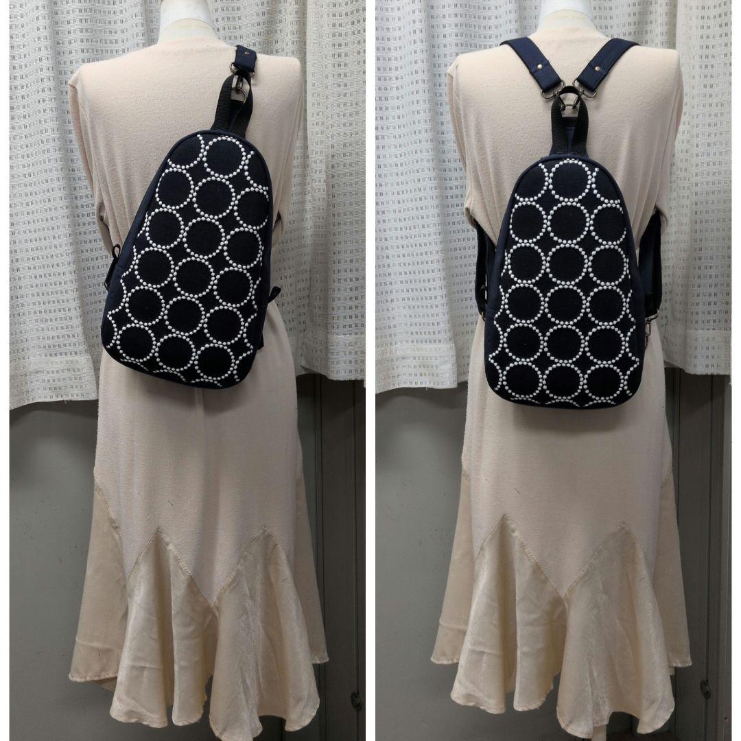 ミナペルホネン　ハンドメイド バッグ ワンショルダー タンバリン リュック