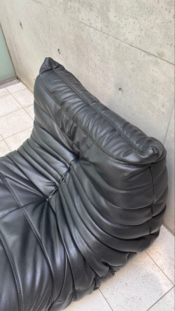 ligne roset togo 1P 本革 レザー ヴィンテージ ソファ