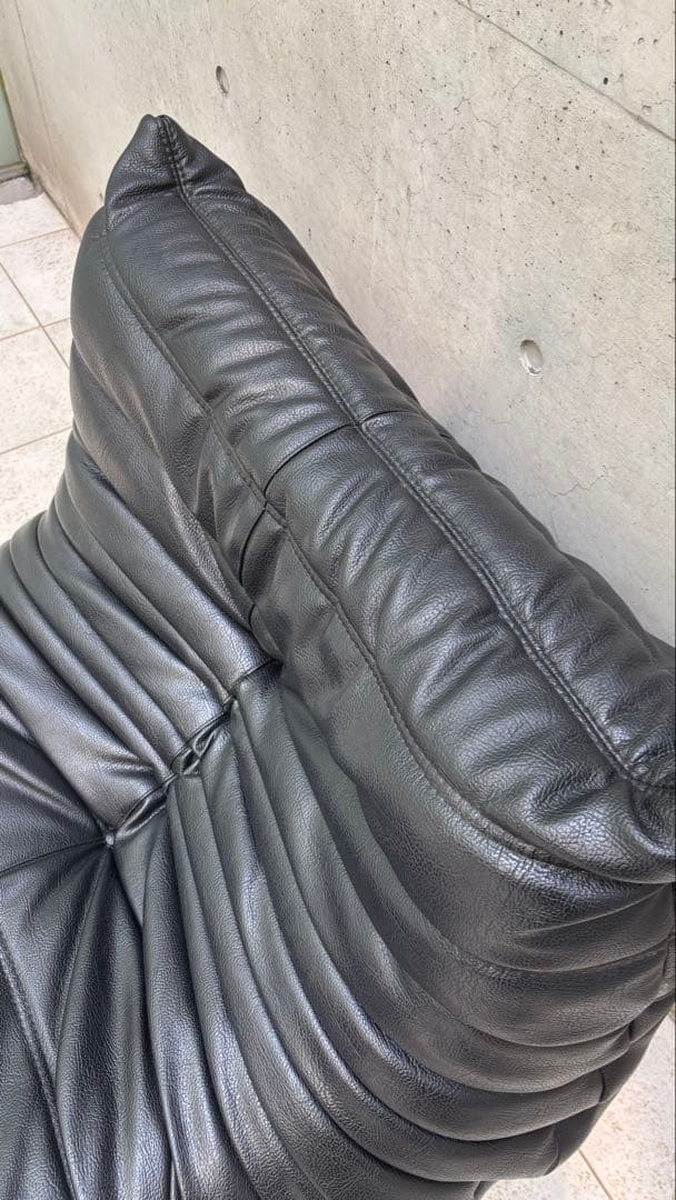 ligne roset togo 1P 本革 レザー ヴィンテージ ソファ