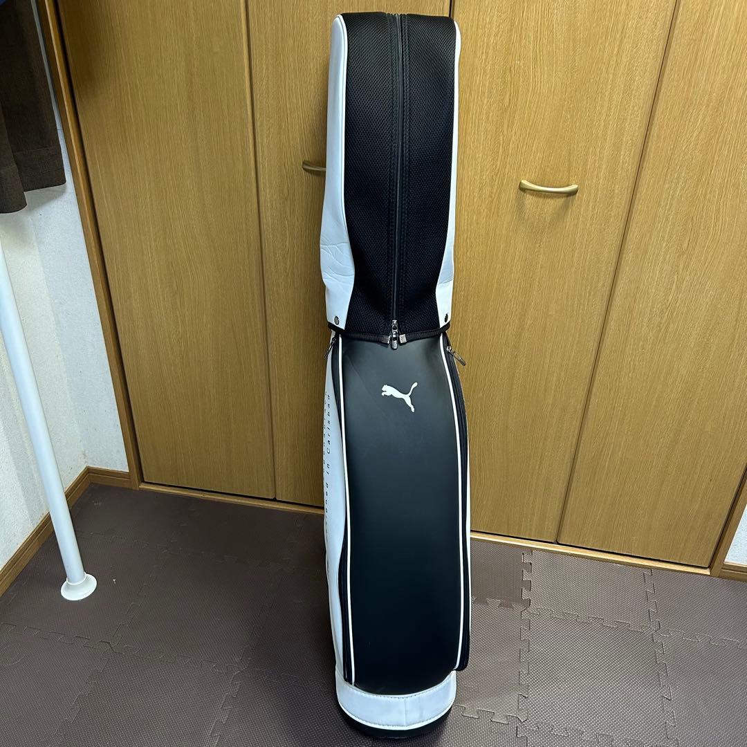 PUMA キャディバッグ ホワイト ブラック
