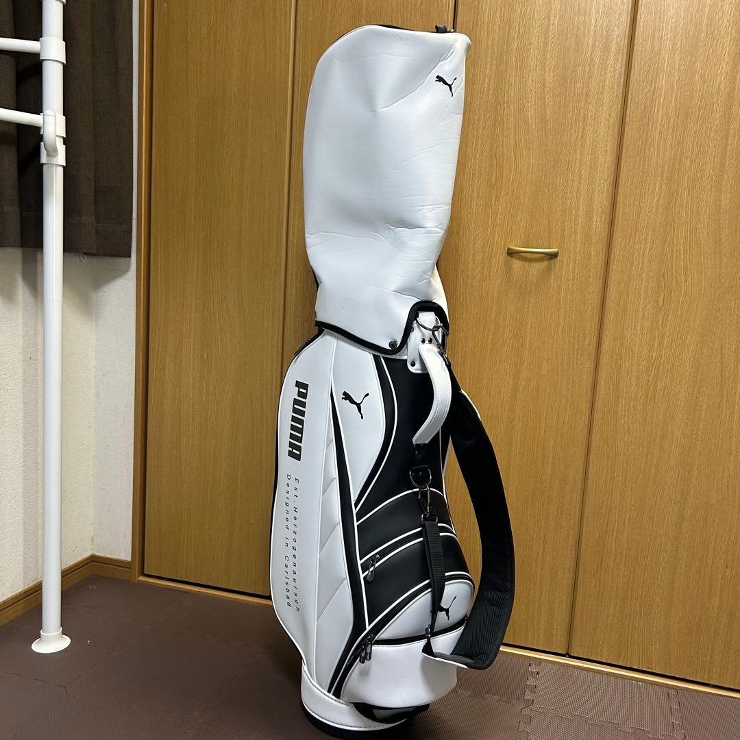PUMA キャディバッグ ホワイト ブラック