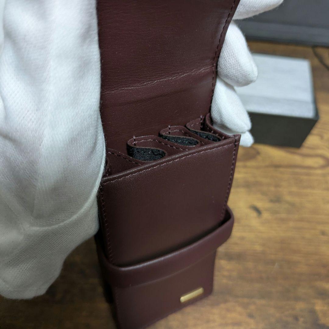 【PILOT廃版】牛革ペンシース　カスタムレザーコレクション3本差　WR　箱付き