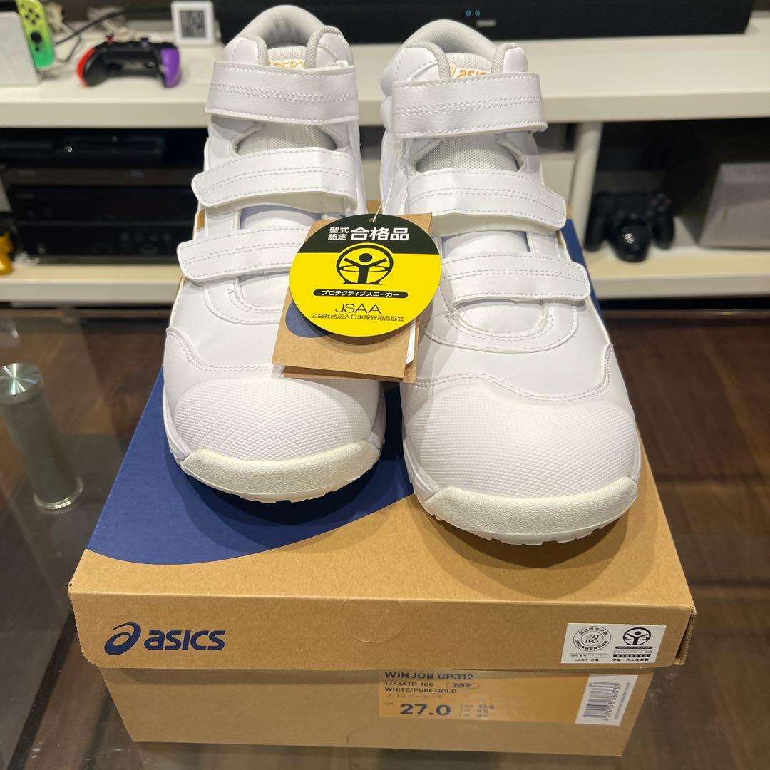 ストリート新品　asics CP312 27.0cm ホワイト/ゴールド