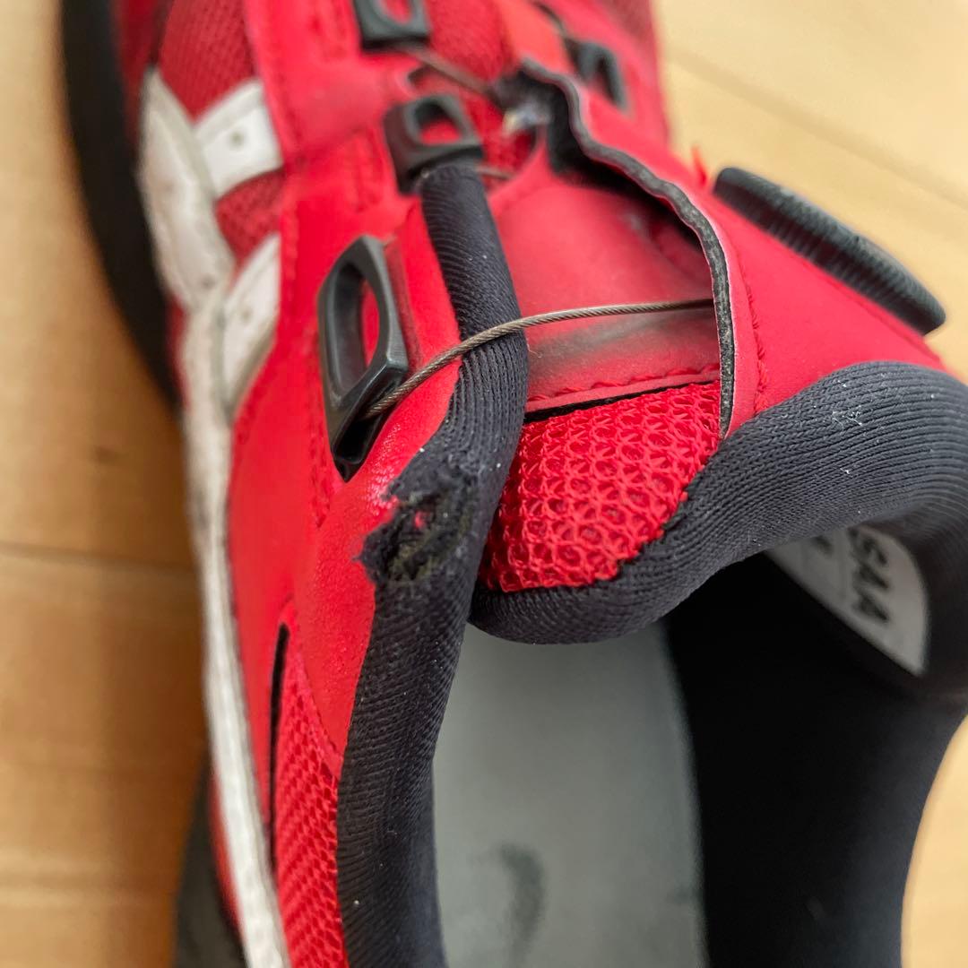 安全靴 CP209 BOA asics アシックス 27cm レッド