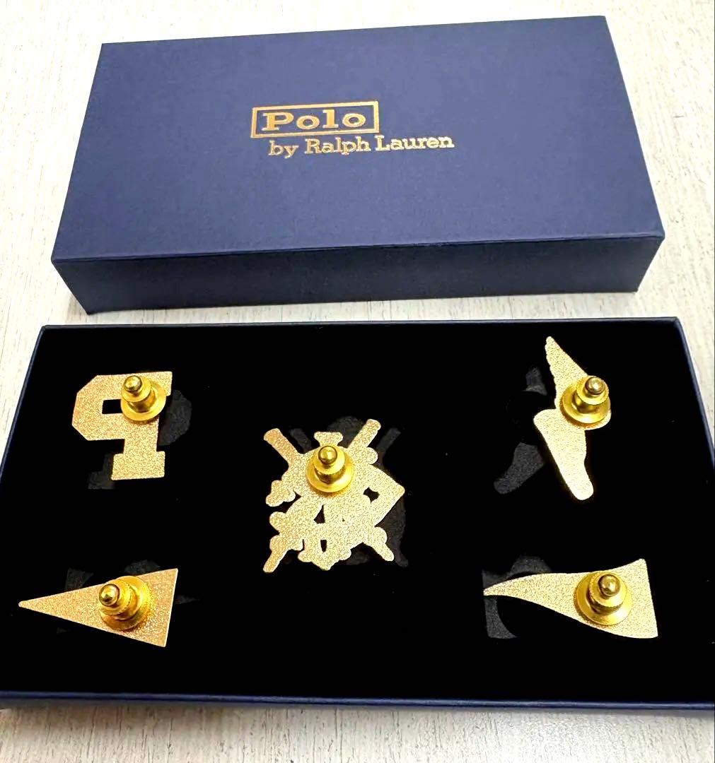 POLO RALPH LAUREN ノベルティ ピンバッジセット2個まとめ出品