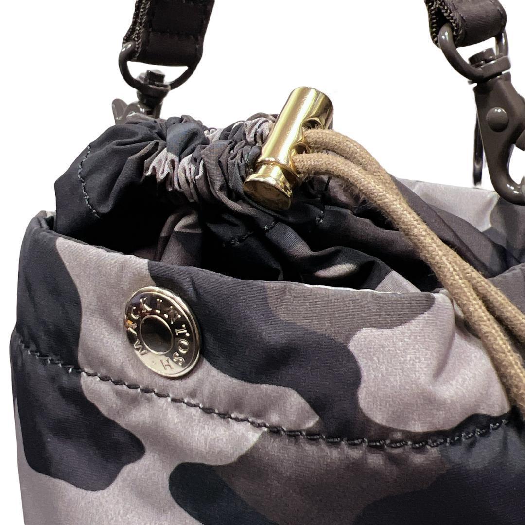 マッキントッシュ ポーター カモフラ 2WAYバケツバッグ 茶 黒 タンカー訳有