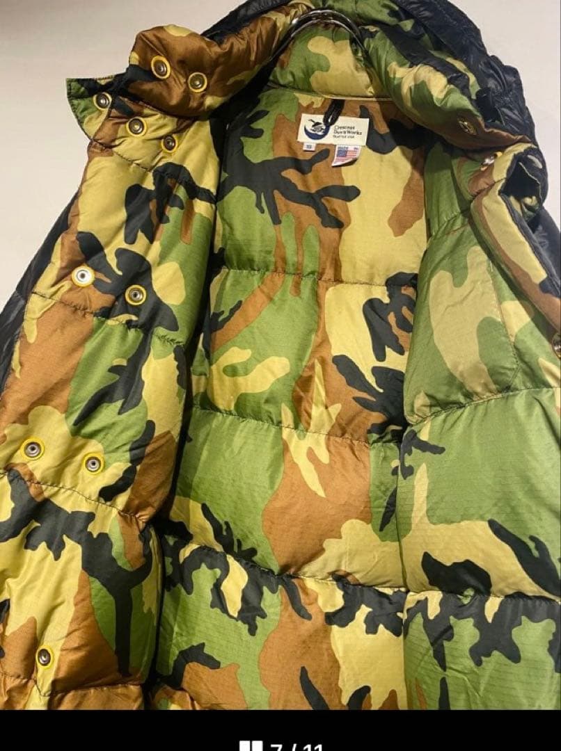 CRESCENT DOWN WORKS クレセント　ダウンジャケット　別注黒迷彩