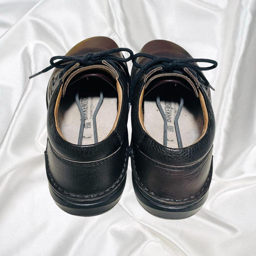 【ビルケンシュトック】美品メンフィス シボ革 レザー ダークブラウン 茶 23