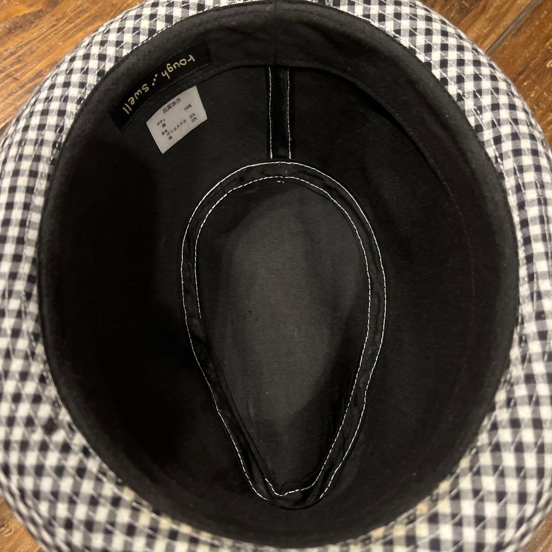 【未使用】rough&swell ラフアンドスウェル ハット チェック